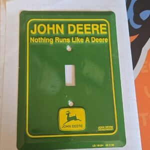 John Deere Green and Yellow Light Switch Cover